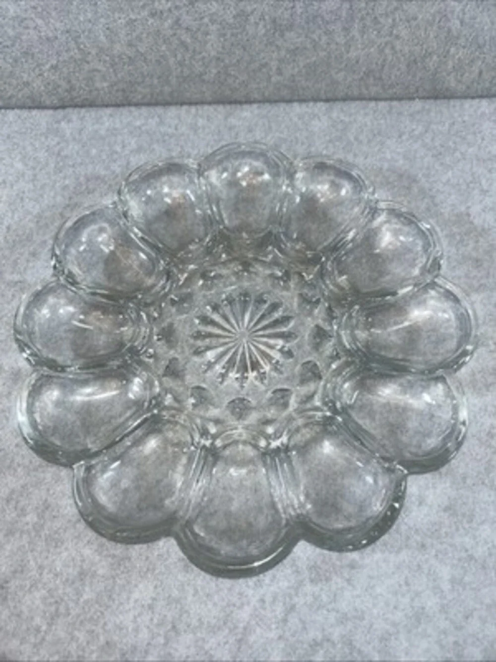 Vintage / Retro Anchor Hocking Deviled Egg Plate / Platter